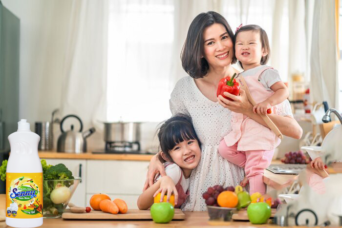 nước rửa chén Senny hương quế
