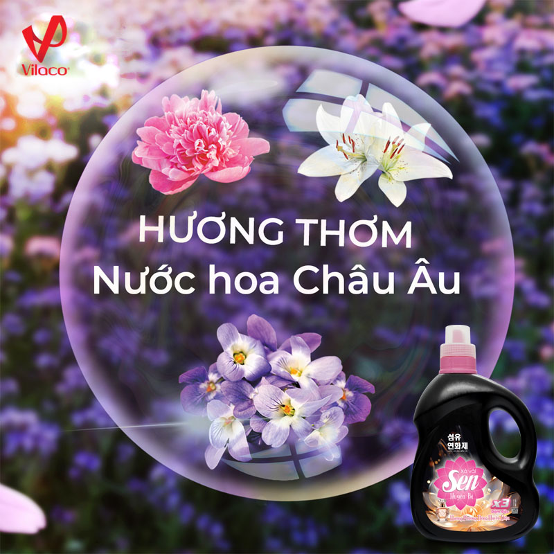 Nước xả làm mềm vải Sen Huyền Bí