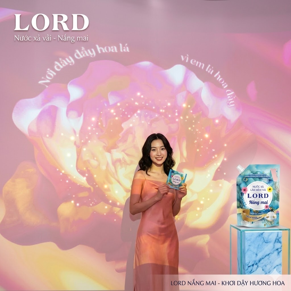 Nước Xả Làm Mềm Vải Lord Nắng Mai