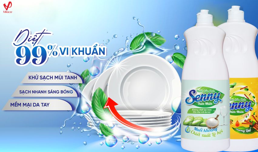 Khám phá khả năng làm sạch của nước rửa chén thiên nhiên Senny