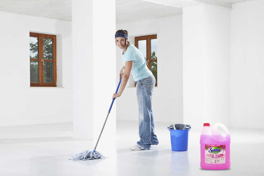 Nước lau sàn Senny - Sàn nhà sạch mát, nâng bước chân yêu