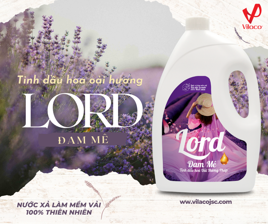 Nước xả vải Lord Đam Mê - Hương Thơm Lan Tỏa, Cảm Xúc Bất Tận