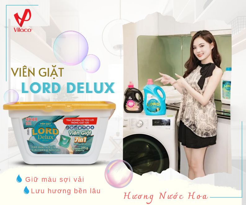 Chị Em Mê Mẩn Viên Giặt Lord Delux – Sạch Tinh Tươm, Thơm Lâu Khó Cưỡng