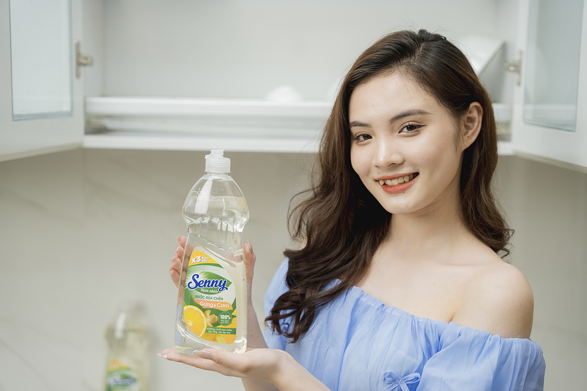 Nước Rửa Chén Senny Gừng Cam – Sạch Dầu Mỡ, Thơm Tự Nhiên