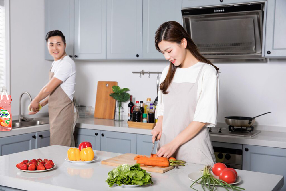 Nước rửa chén Thanh Đào - Đánh Bay Dầu Mỡ Chỉ Trong Một Lần Rửa