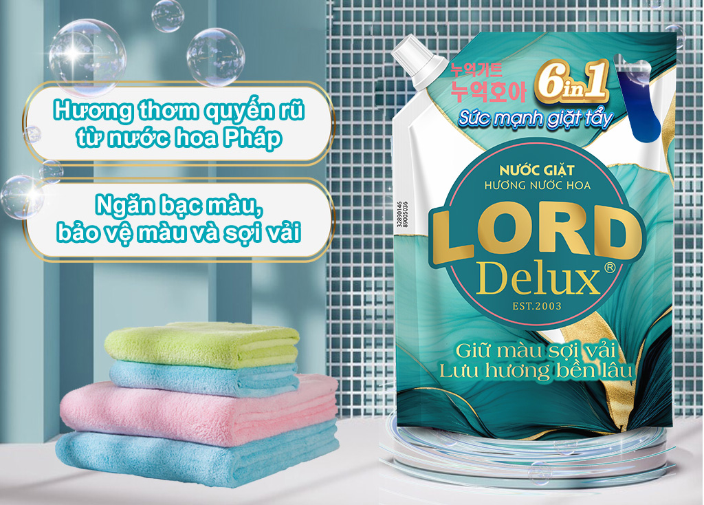  Nước Giặt Lord Delux: Sạch Sâu – Giữ Màu – Hương Thơm Lưu Luyến