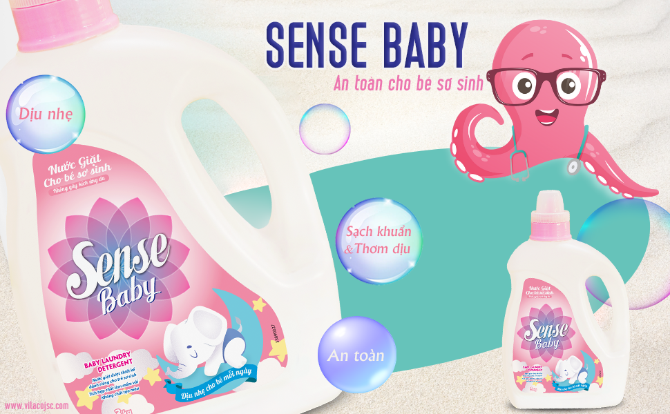  Nâng Niu Làn Da Bé – Từng Giọt Yêu Thương Trong Nước Giặt Sense Baby