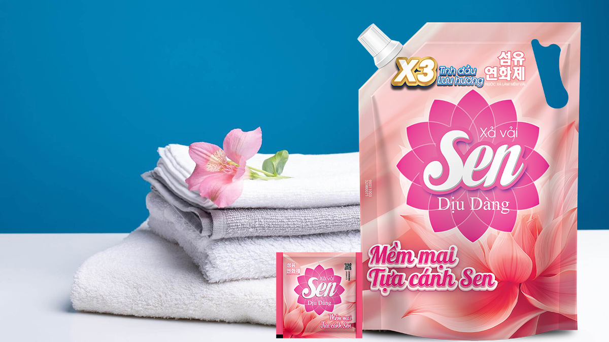 Nước Xả Vải Sen Dịu Dàng – Dịu Êm Từng Sợi Vải, Hương Thơm Nhẹ Nhàng Mê Say