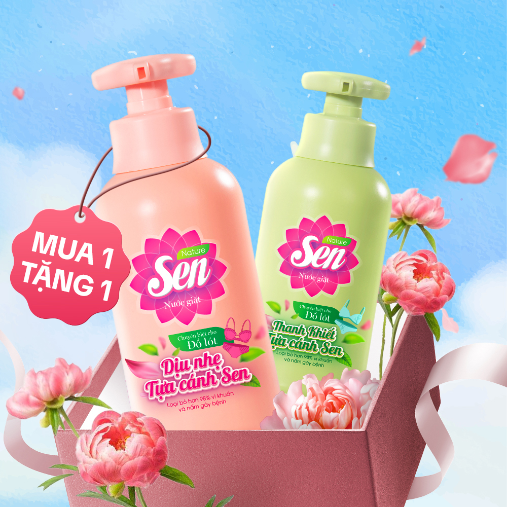  Deal Hời Chớ Bỏ Lỡ: Mua 1 Tặng 1 Nước Giặt Đồ Lót SEN Chỉ 99K!