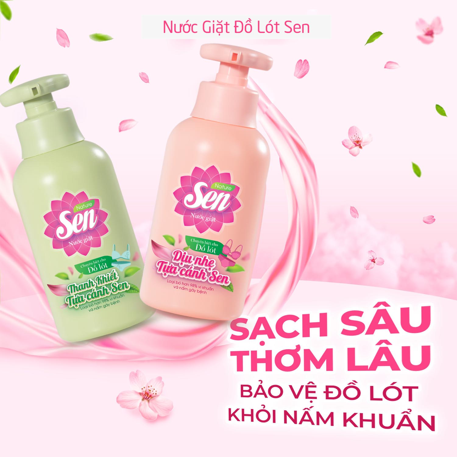 Cô Bé Sạch Thoáng – Tự Tin Vi Vu Cùng Nước Giặt Đồ Lót SEN