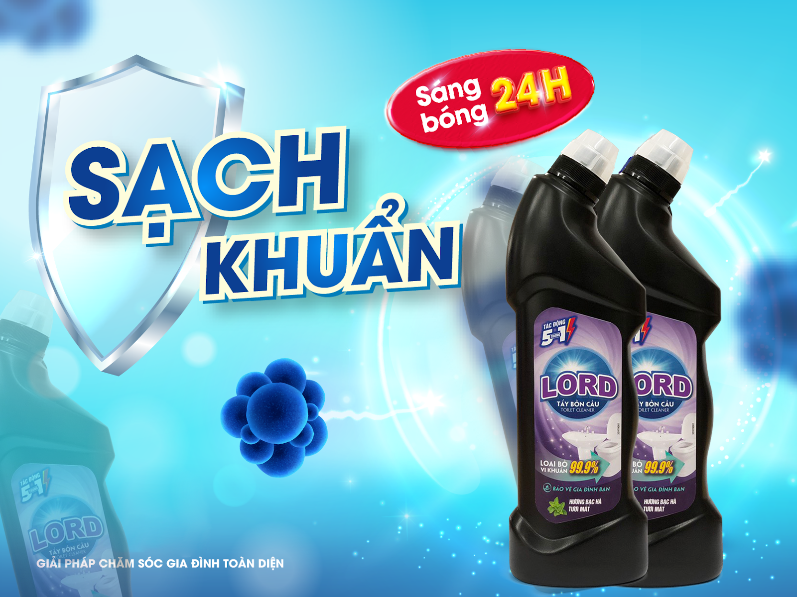 Tẩy Lord – “Trợ Thủ Đắc Lực” Giúp Bồn Cầu Thông, Sáng, Thơm Mát Như Mới  