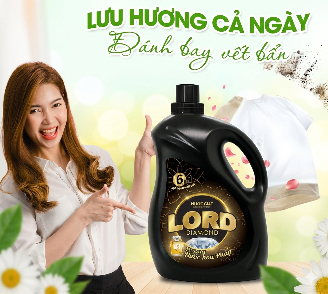 Nước Giặt Lord Diamond Hương Nước Hoa – Giải Pháp Giữ Quần Áo Thơm Lâu Cả Ngày