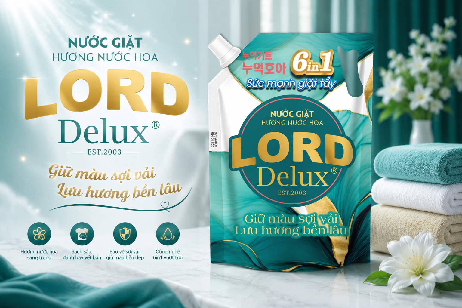 Đánh Giá Nước Giặt Lord Delux Hương Nước Hoa Pháp: 
