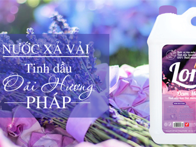 Nước xả vải Lord tinh dầu hoa Oải hương Pháp lưu hương bền lâu, cho cả ngày thư giãn
