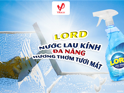 Kính sạch sáng bóng, chống bám bụi hiệu quả vì đã có nước lau kính Lord