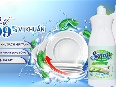 Khám phá khả năng làm sạch của nước rửa chén thiên nhiên Senny