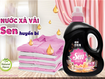 Có nước xả vải Sen cao cấp - Áo quần vẫn mềm mại chẳng sợ nắng gắt
