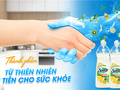 Senny Gừng Cam – Làm Sạch Mạnh Mẽ, Dịu Êm Đôi Tay