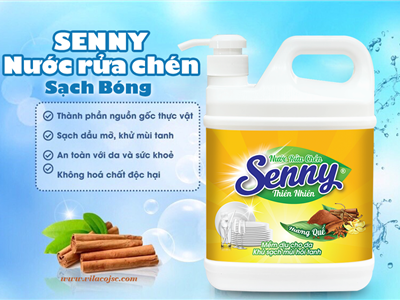 Nước Rửa Chén Senny Hương Quế – Sạch Bóng Mọi Vết Bẩn, Thơm Mát Tự Nhiên