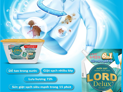 Lord Delux Hương Nước Hoa – Viên Giặt Đẳng Cấp Cho Áo Quần Luôn Thơm Sang