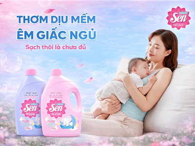 Mẹ Thông Thái Chọn Sen Happy & Sen So Cute  – Nước Giặt Chuyên Dụng Cho Bé Sơ Sinh