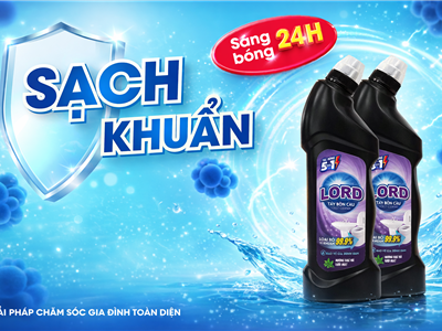 Nước Tẩy Bồn Cầu LORD – Giải Pháp Sạch Khuẩn, Sáng Bóng 24H Cho Mọi Gia Đình