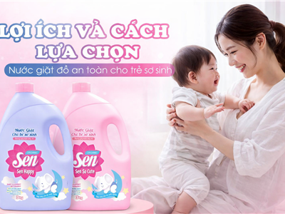Cách Lựa Chọn An Toàn Cho Bé Yêu – Nước Giặt Cho Bé Sen Được Nhiều Mẹ Tin Dùng