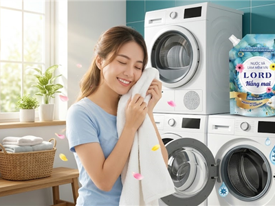 Review Nước Xả Làm Mềm Vải Lord Nắng Mai – Mùi Hương Nhẹ Như Nắng Sớm