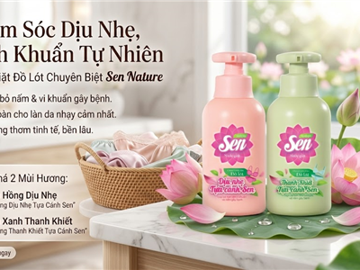 Nước Giặt Chuyên Biệt Cho Đồ Lót Sen – Giải Pháp Làm Sạch Dịu Nhẹ, Bảo Vệ Vải Và Chăm Sóc Vùng Da Nhạy Cảm