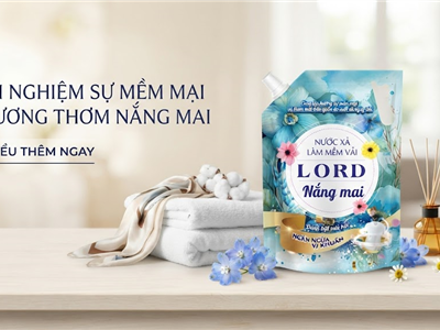 Nước Xả Làm Mềm Vải Lord Nắng Mai Đậm Đặc | Thơm Lâu, Mềm Vải, Tiết Kiệm