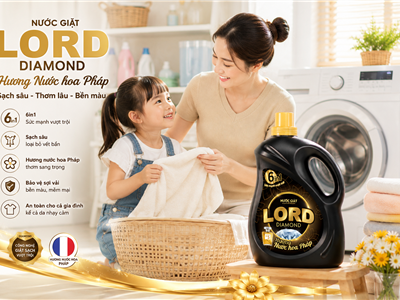 Nước Giặt Lord Diamond Hương Nước Hoa Pháp: Đẳng Cấp Sạch Thơm, Lưu Hương Quý Phái