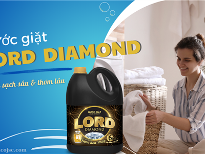 Nước giặt Lord Diamond hương nước hoa - 1 lần giặt xả cho cả ngày thơm